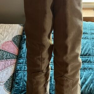 Tan  Suede Knee-High boots